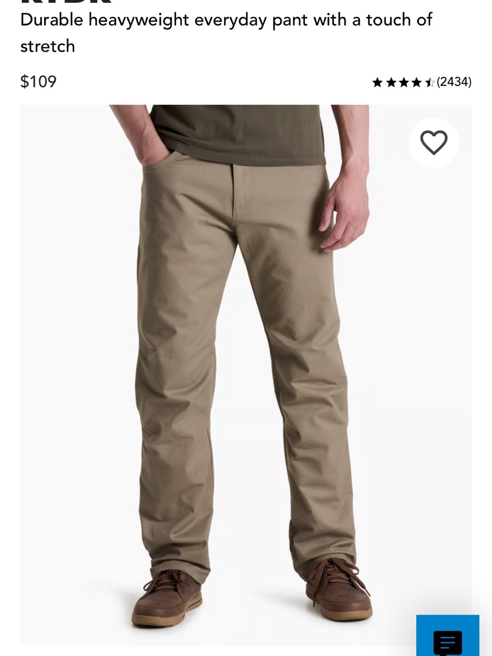 Kuhl Rydr Pants - Khaki